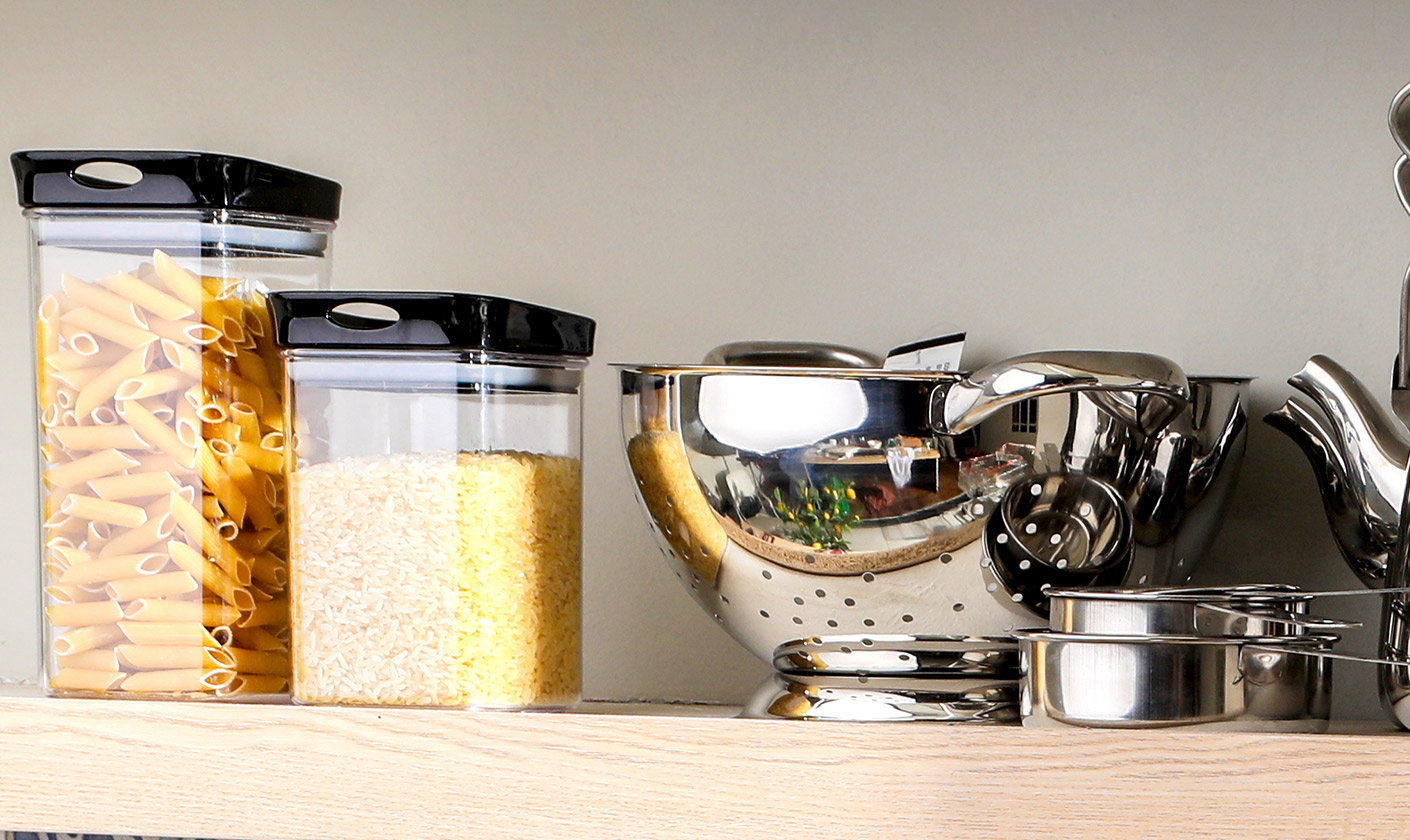 Practical food storage solutions to keep your ingredients fresh and organized.